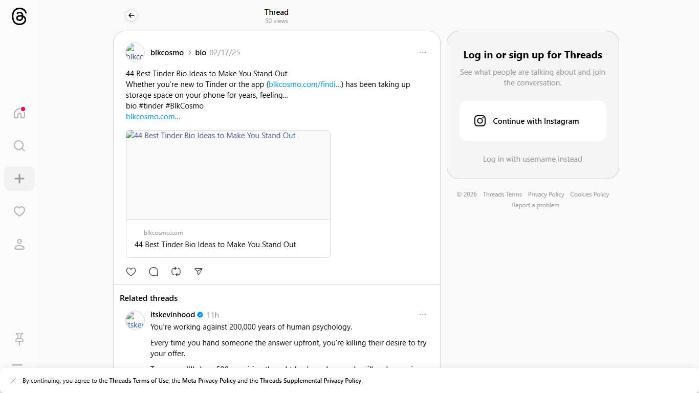 44 Best Tinder Bio Ideas to Make You Stand Out Whether you’re new to Tinder or the app (https://blkcosmo.com/finding-a-partner-without-dating-apps-a-guide-to-living-your-best-life/) has been taking up storage space on your phone for years, feeling... bio #tinder #BlkCosmo https://blkcosmo.com/?p=125202